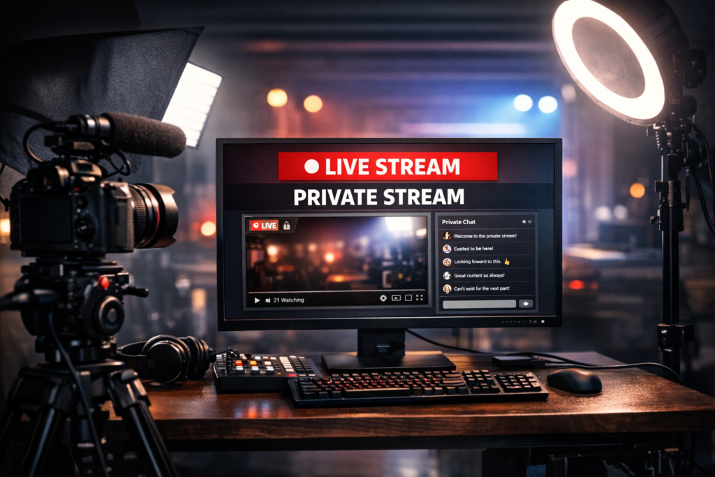Private Livestream Page Setup