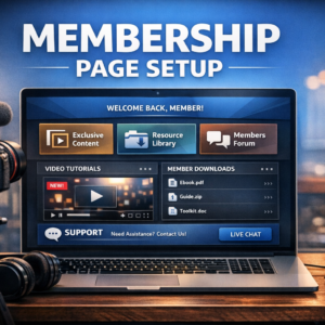 Membership Page Setup